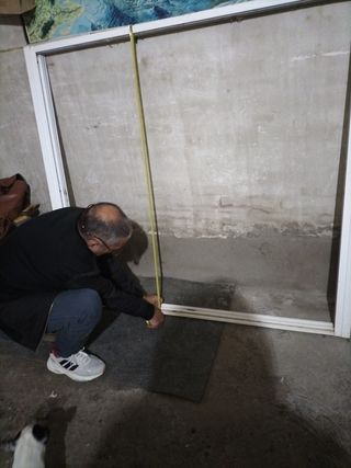 Ventana de aluminio lacada en blanco