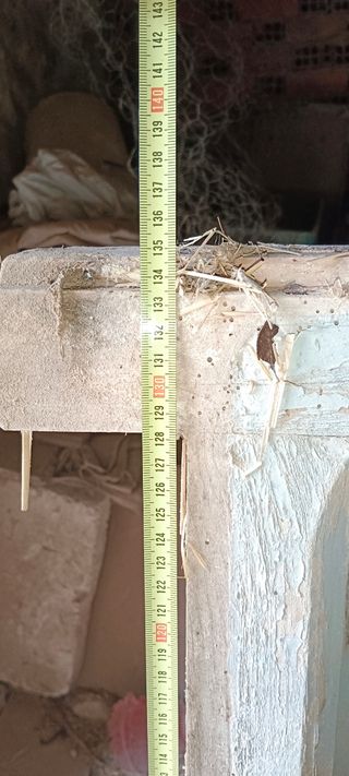 Ventana de madera antigua