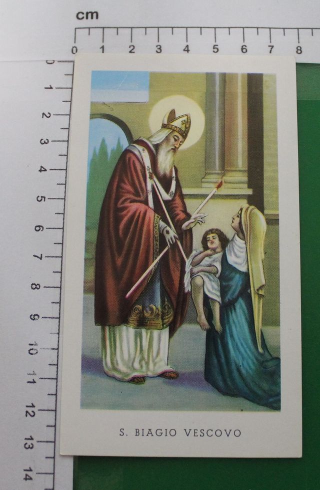 Santino Holy Card "S. Biagio Vescovo" - 27
