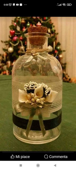 Bottiglia vintage shabby