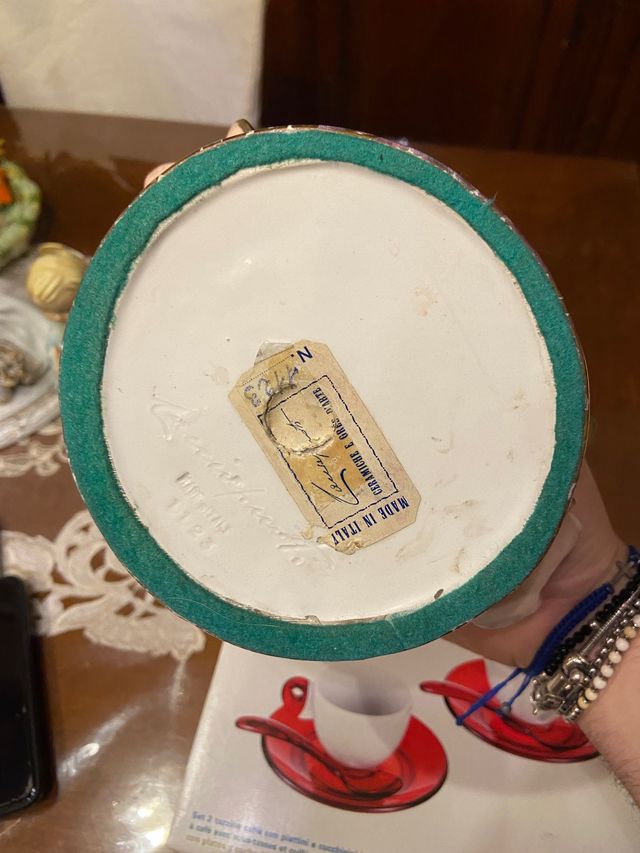 ceramica cacciapuoti rosa