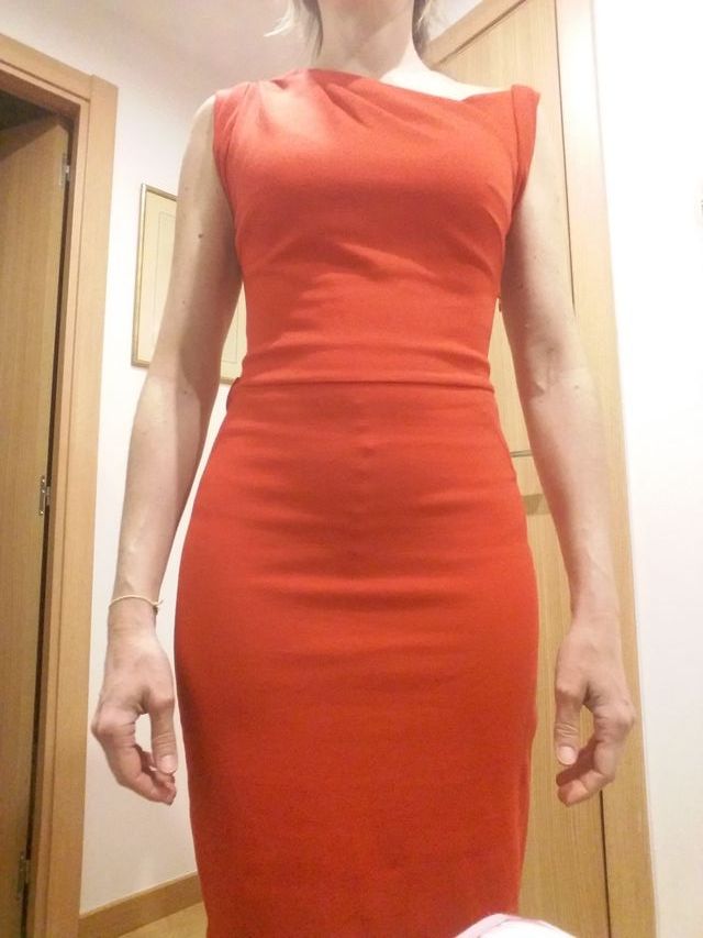 Vestido rojo ajustado