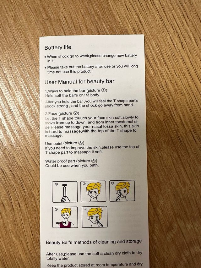 Bara vibradora en T para la cara