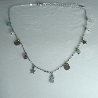 Gargantilla ACERO ✨mini Charms Osito Estrella ...