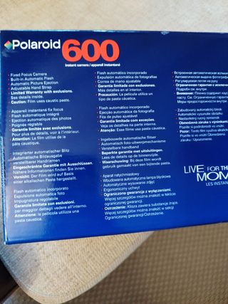 Cámara instantánea Polaroid 600