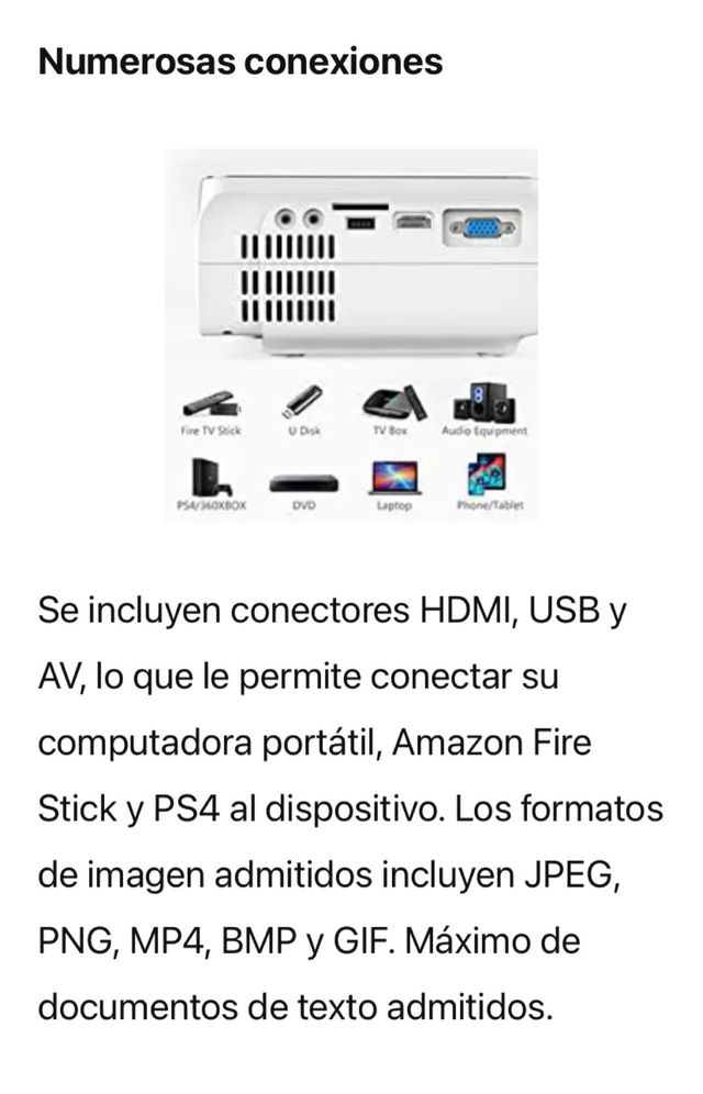 Proyector bomaker home theater + tela proyección