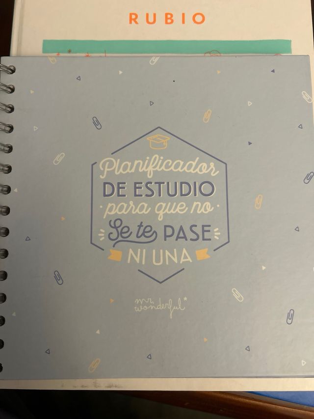 Planificador de estudio Mr. Wonderful