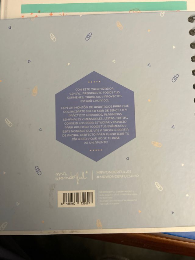 Planificador de estudio Mr. Wonderful