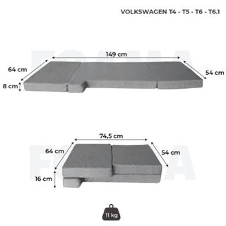 Cama Delantera para Volkswagen T4 – T5 – T6 – T6.1