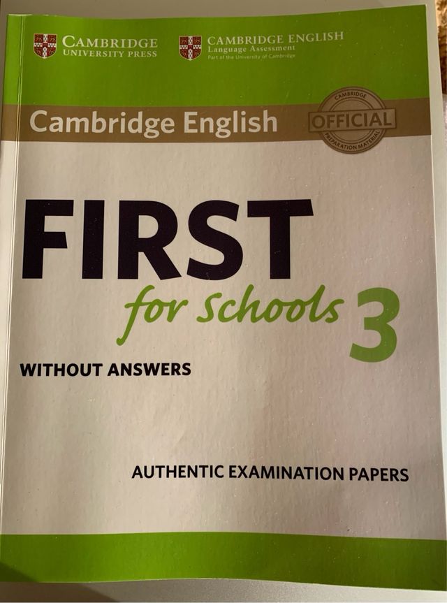 Cambridge English First for schools 3