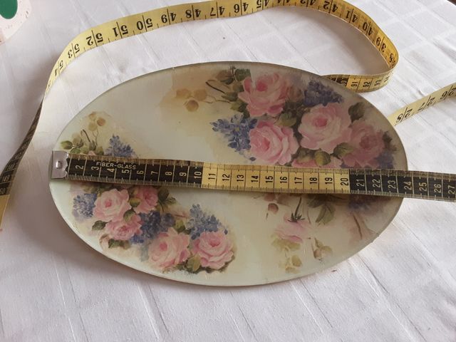 Vassoio decorato a decoupage