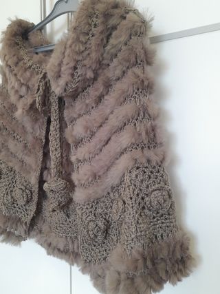 Mantella Donna Pellicce di Coniglio