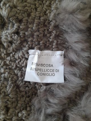 Mantella Donna Pellicce di Coniglio