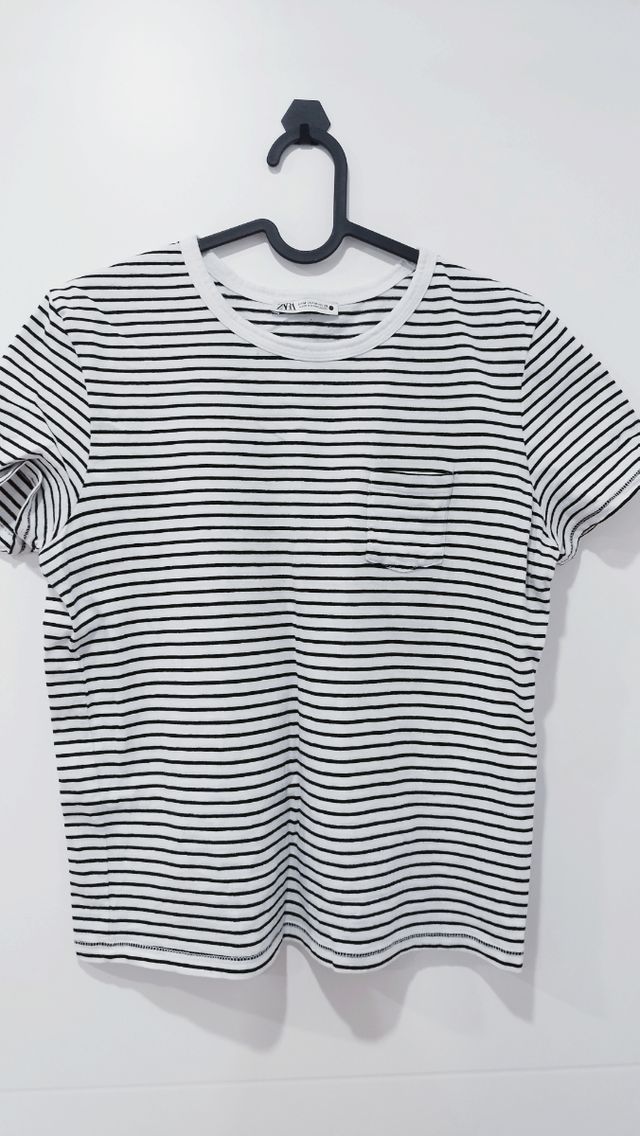 Camiseta Zara de rayas