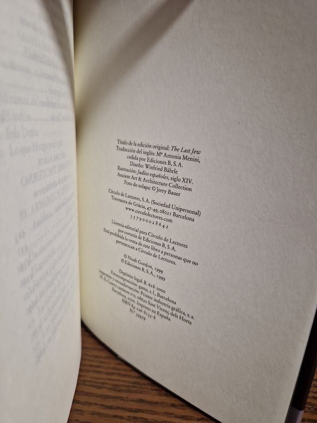 El último judío Noah Gordon