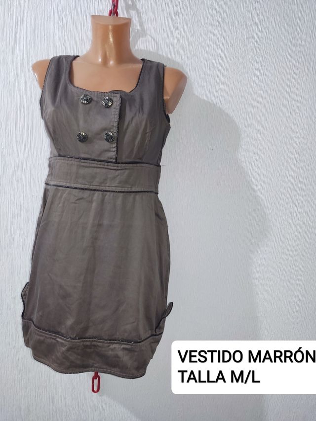Vestido marrón m/l