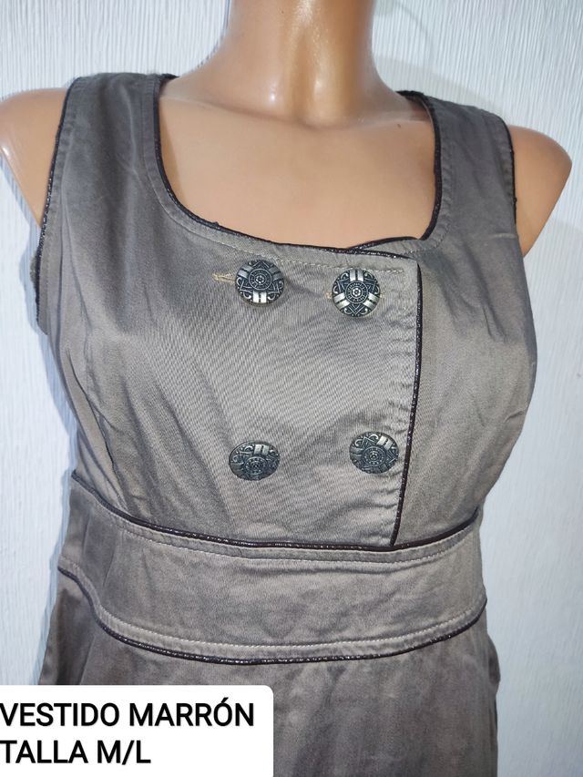 Vestido marrón m/l