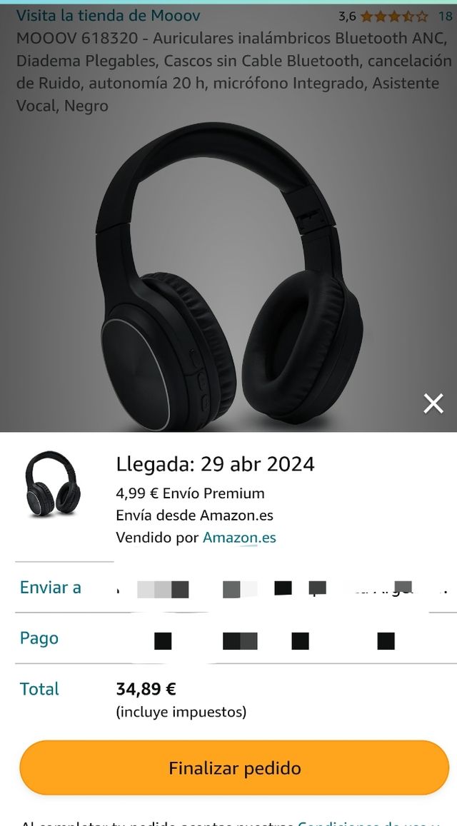 MOOOV 618320 - Auriculares inalámbricos Bluetooth
