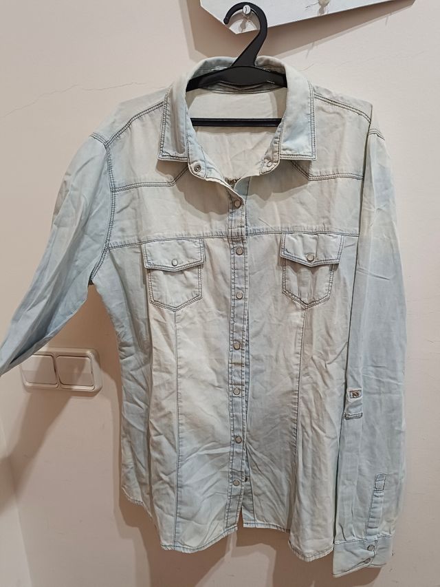 Camisa tejana manga larga