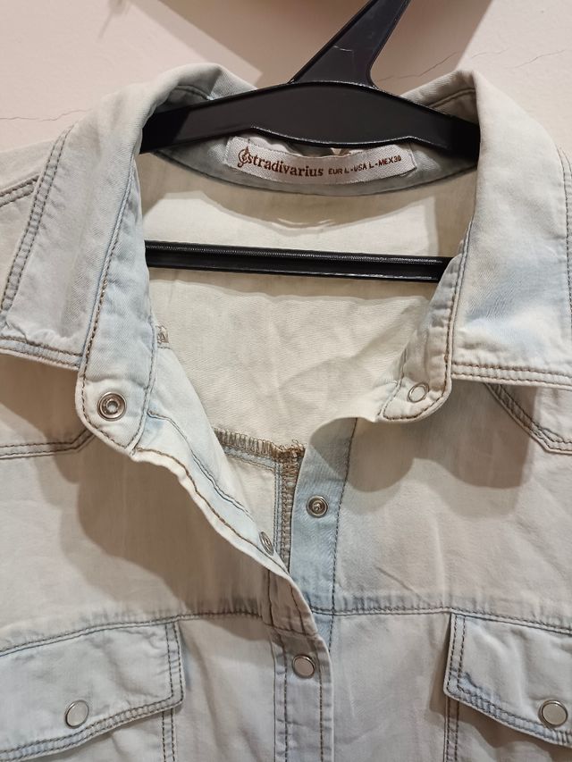 Camisa tejana manga larga