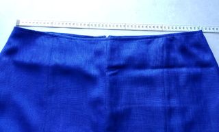 Conjunto señora blusa y falda azul. T.54