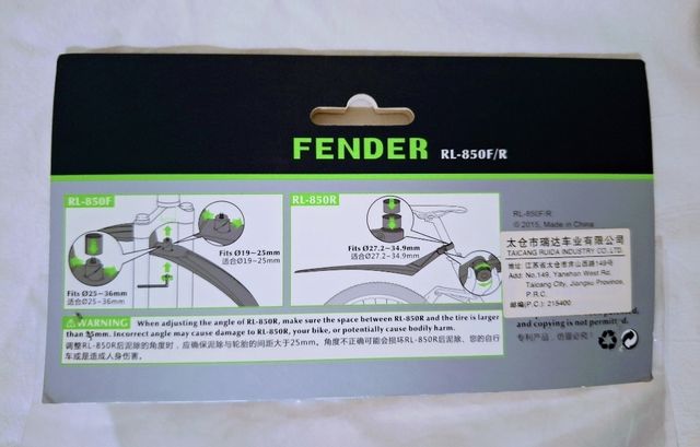 Guarda-lamas de BTT RBRL 26 27.5 29