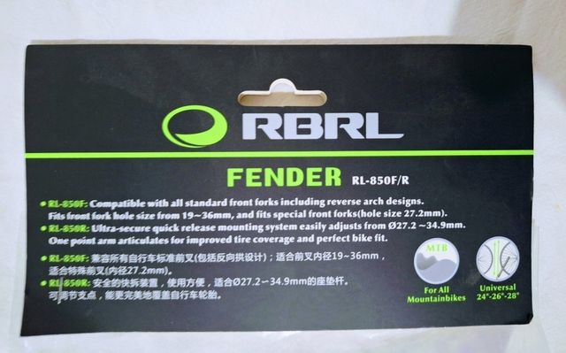 Guarda-lamas de BTT RBRL 26 27.5 29