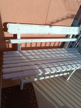 Panchina legno artigianale shabby