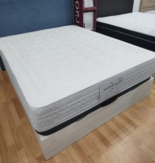 Canapés abatibles: madera y polipiel