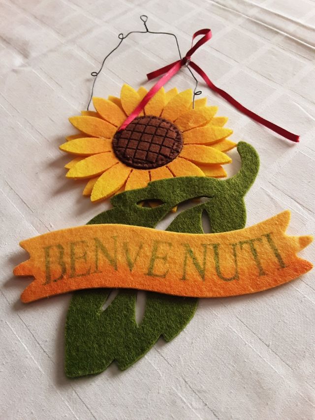 Decoro "Benvenuti" per ingresso