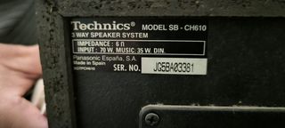 Altavoces technics 