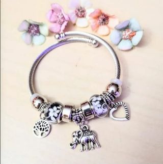 Pulsera Acero inox.A estrenar.Lila.