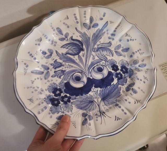 Piatto Decorativo porcellana Decorato a mano