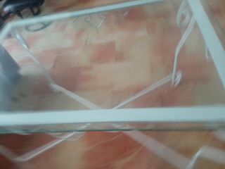 Mesa centro forja pintada en blanco