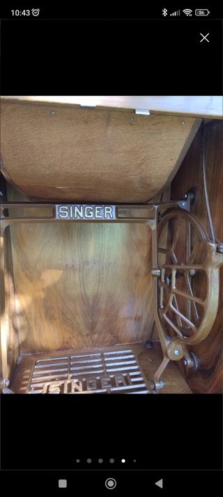 Máquina de coser singer con mueble