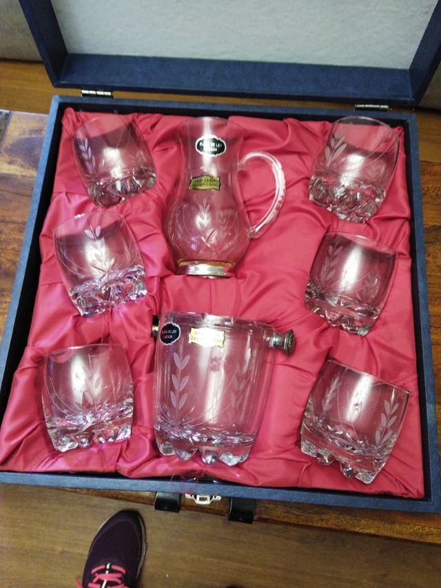 juego de cristal grueso 