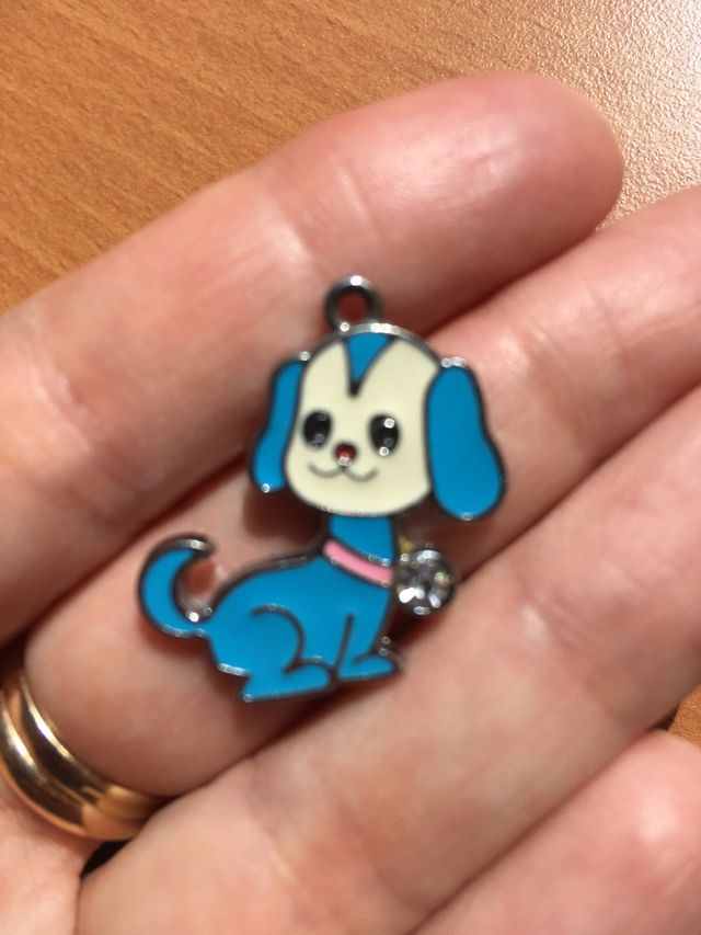 Ciondolo cagnolino smalto