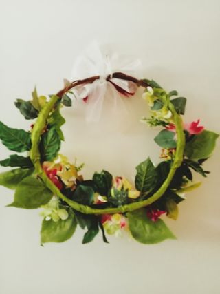 SCONTATA🌸Corona/Ghirlanda GRANDE d fiori finti