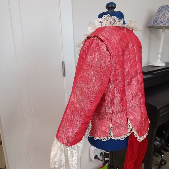 Corpiño fallera rojo