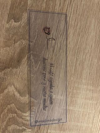 Marcapaginas transparentes personalizados