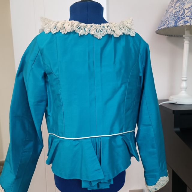 Corpiño fallera azul