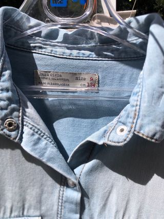 Camisa vaquera niña