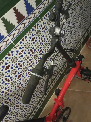 Bicicleta plegable roja!!!