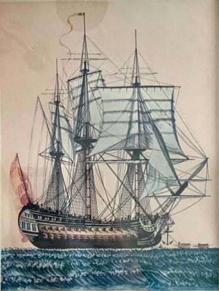 LÁMINAS ANTIGUAS DE NAVÍOS