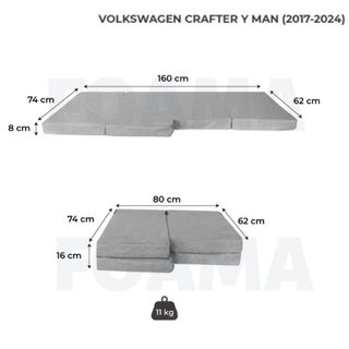 Cama Delantera para Volkswagen Crafter y Man (2017