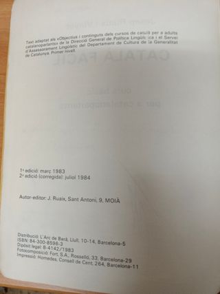 Català fàcil curs bàsic per a catalanopa