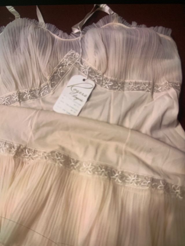 sottoveste con pizzo e ricami