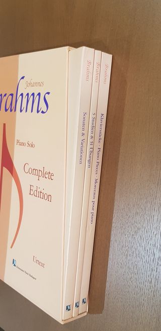 Partitura Brahms piano