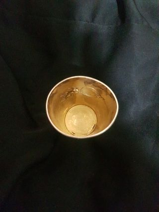 Vaso de comunión en alpaca plateada