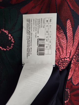 Vestido Fiesta, Naf Naf, nuevo, t.42/44